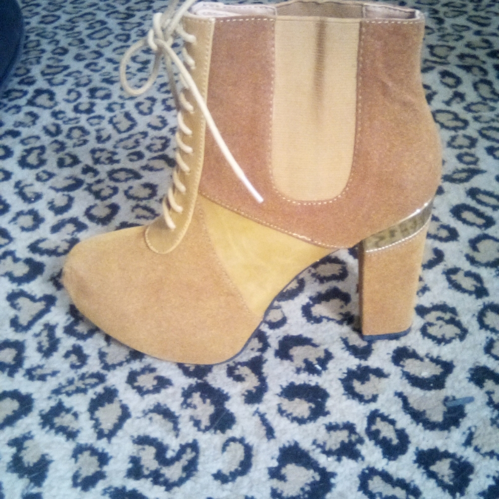 Chunky platform booties